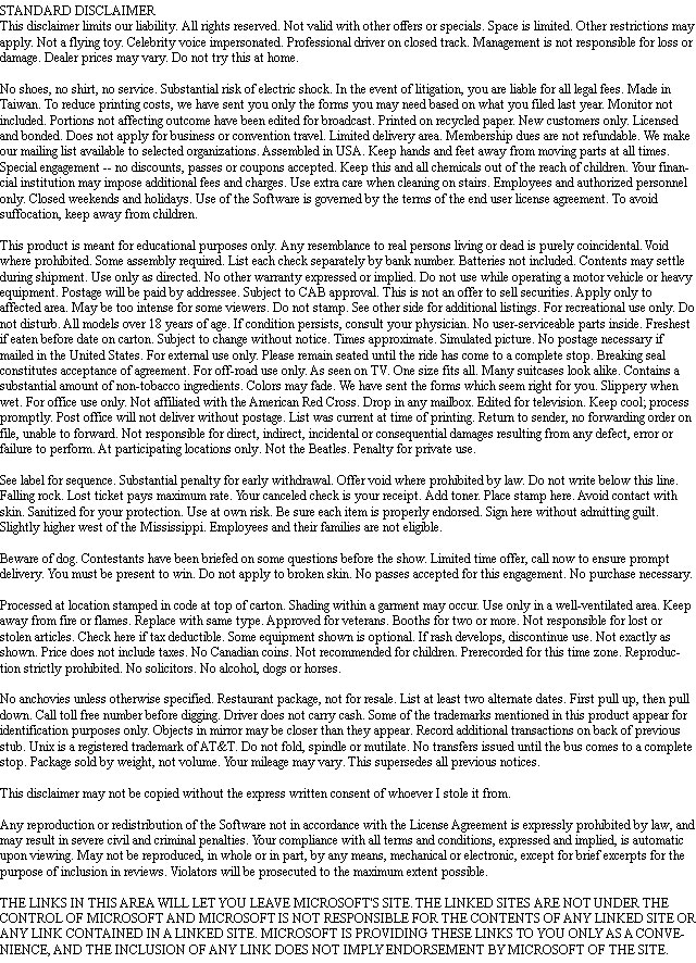 Broken Homeboy Disclaimer